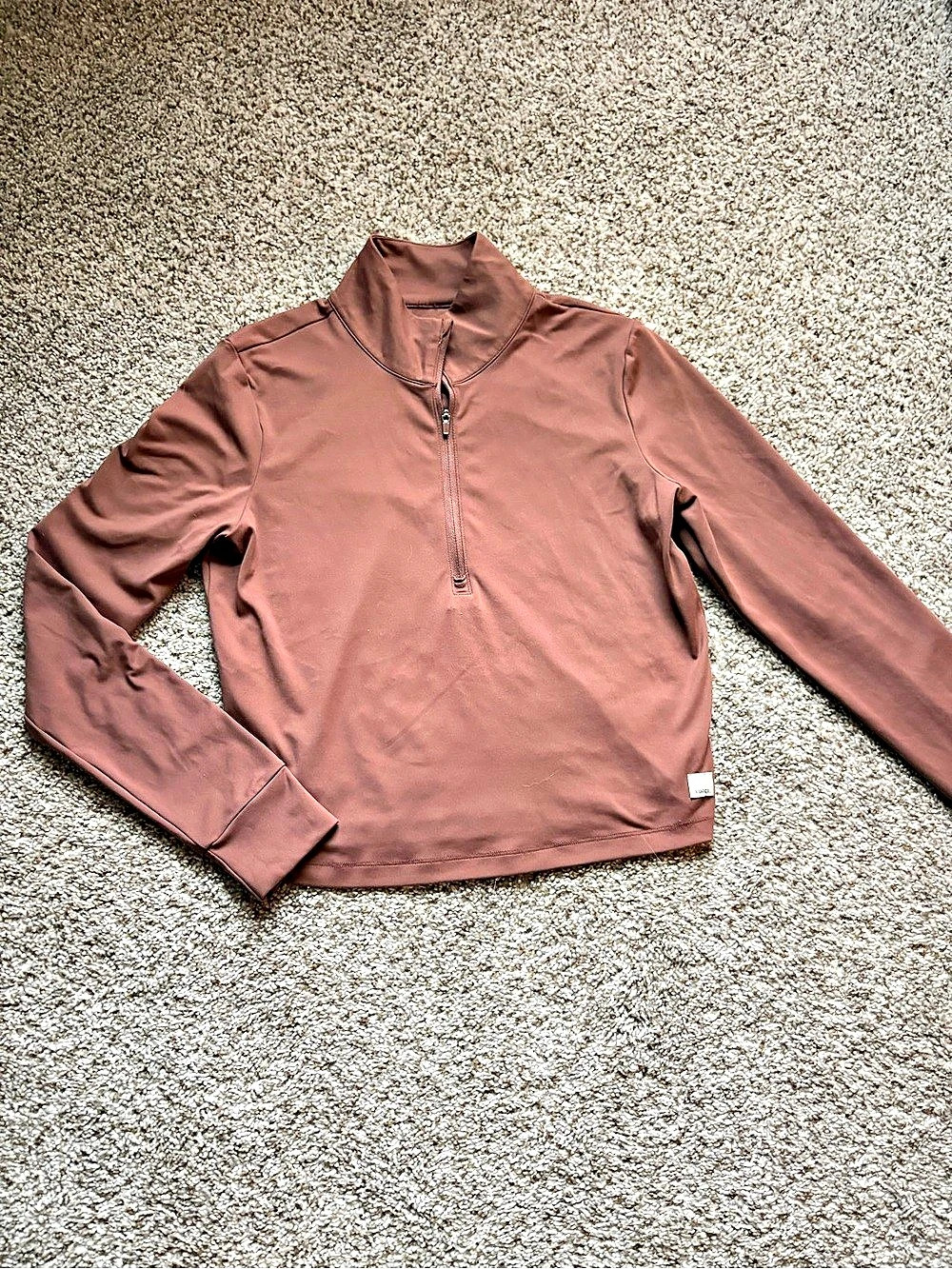Vuori Studio Half-Zip Brown Pullover